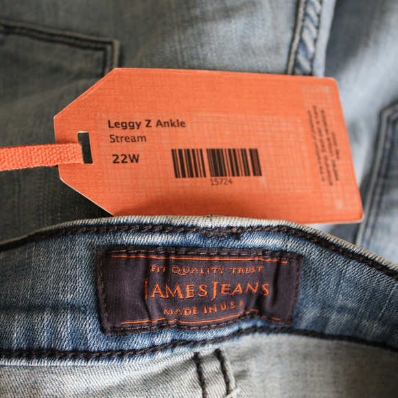 🆕James Jeans Leggy Z Ankle Denim Jeans/ Leggings - Picture 5 of 5